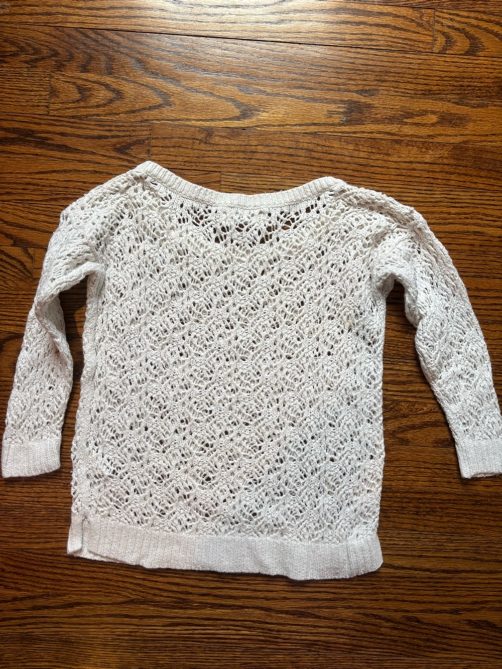 abercrombie kids Open-Knit Cream Sweater - Picture 6 of 6